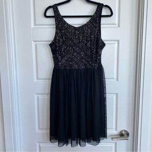 Black Sequin cocktail dress